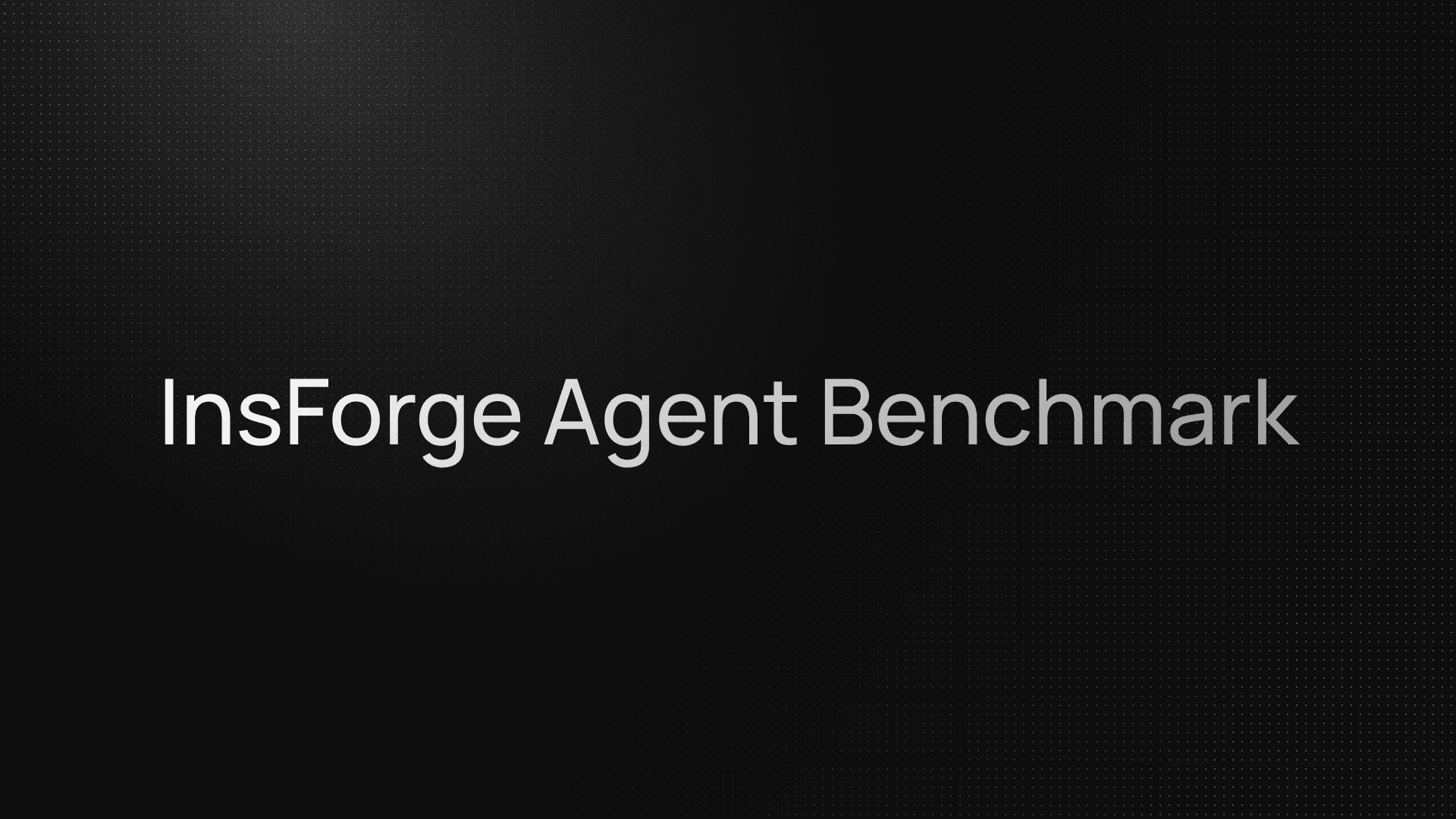 InsForge Agent Benchmark first look cover