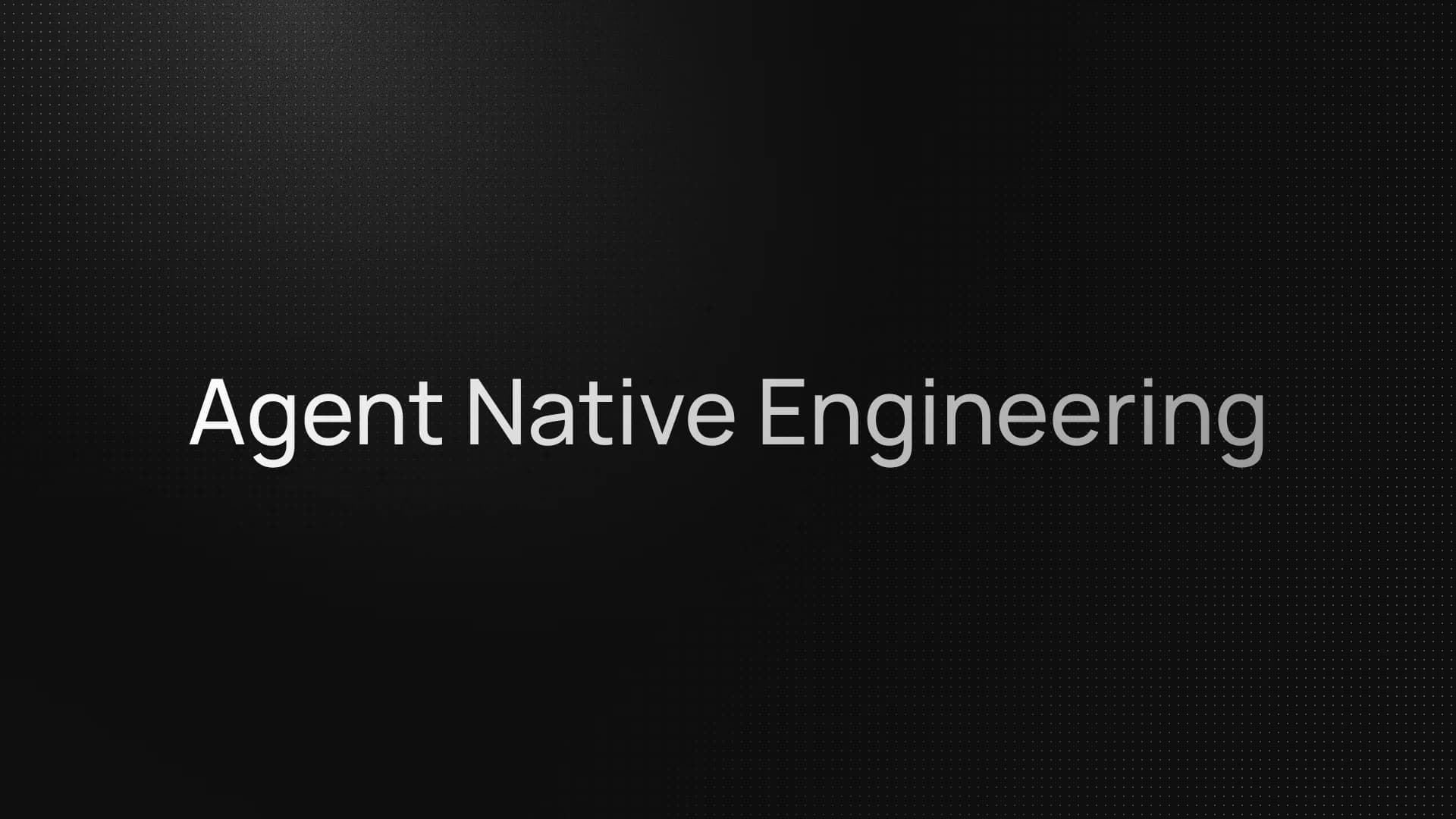 The agent-native development loop and what the platform underneath has to provide