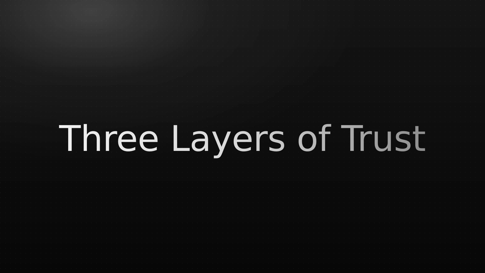 Three Levels of Trust in AI Coding Agents